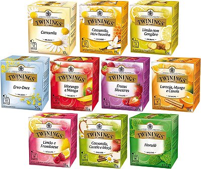 Chá Twinings Kit 10 Caixas 10 Un 100 Sachês
