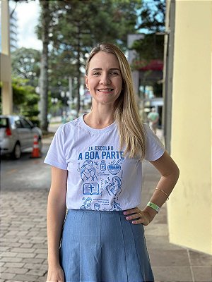 Camiseta EU ESCOLHO A BOA PARTE - Adulta (Feminina)