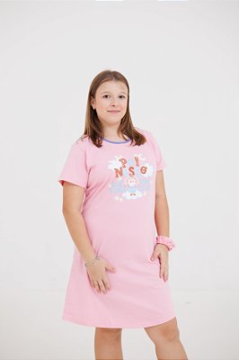 DUPLICADO - Camisola Pai Nosso - ADULTA feminina (BAUNILHA)