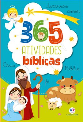 Livro 365 Atividades Cristã Bíblia Infantil Estudo