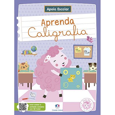Aprenda Caligrafia Ovelha Rosa Apoio Escolar Infantil