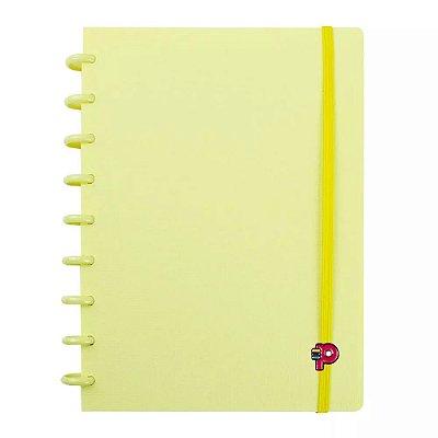 Caderno Yummy Colors Medio - Amarelo Baunilha