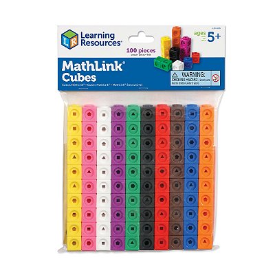 Cubos Encaixe 100 MathLink Cubes LER4285 Learning Resources