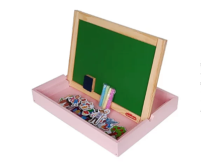 Quadro Infantil Lousa Magnetica Mundo Encantado Menina