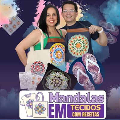 Curso de mandalas em tecidos