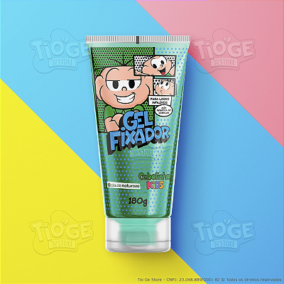 Gel Fixador Infantil Cebolinha Extra Suave Todos os Tipos de Cabelo 180g
