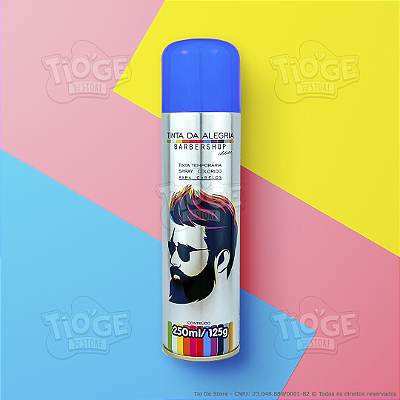 Tinta Spray Temporária Profissional para Colorir Cabelo Azul 250ml
