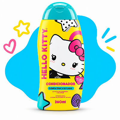 Condicionador Infantil Hello Kitty Cabelos Finos e Claros 260ml