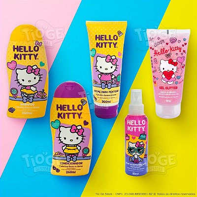 Gel Glitter Infantil Hello Kitty Corpo E Cabelos 80G