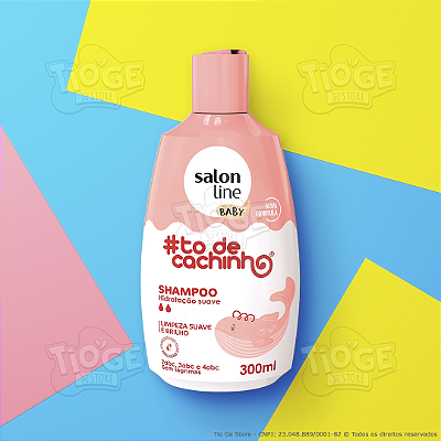 Shampoo Bebê Infantil #ToDeCachinho Baby Cabelos Ondulados, Cacheados e Crespos 300ml