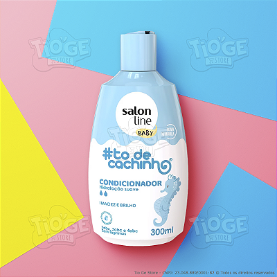 Condicionador Bebê Infantil #ToDeCachinho Baby Cabelos Ondulados, Cacheados e Crespos 300ml