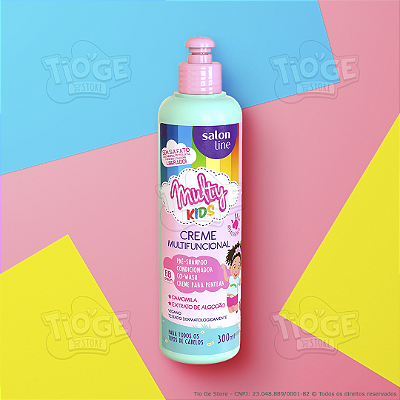 Creme Multifuncional Infantil Multy Kids Pré-shampoo Condicionador Co-wash Pentear Todos os Tipos de Cabelo 300ml