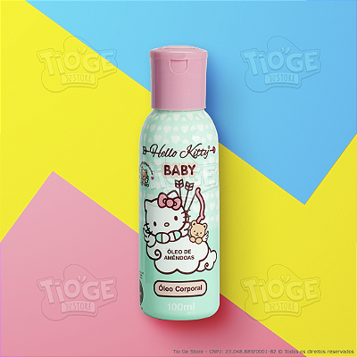 Óleo Corporal Bebê Infantil Hello Kitty Baby Amêndoas 100ml