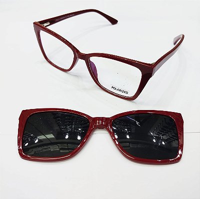 armação de oculos clipon feminino