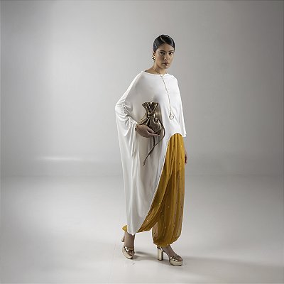 TOP MALHA FRIA ASSIMÉTRICO