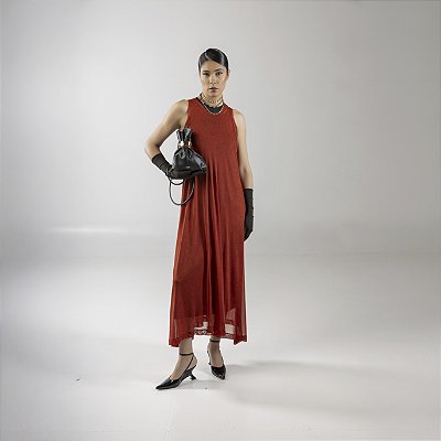 VESTIDO TULE ESTAMPADO 2 PEÇAS