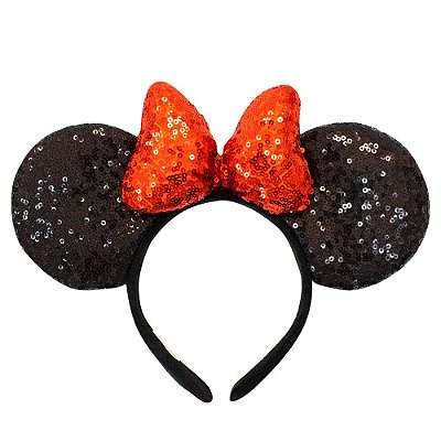 Tiara Minnie Glam Vermelho