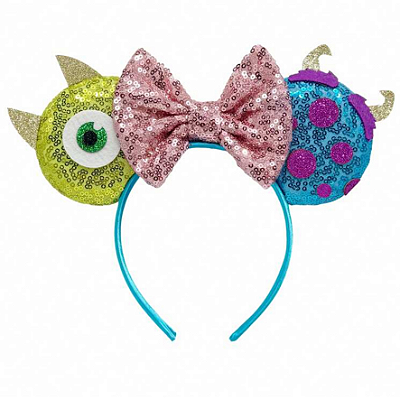Tiara Brilho Monstros Mike & Sulley