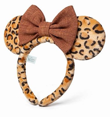 Tiara Minnie Oncinha – Edição Animal Kingdom Laço Marrom