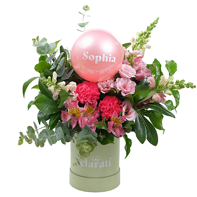 Kit Maternidade Rosa com Nome Personalizado