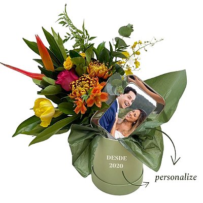 *Kit Porta-Retrato P com Flores