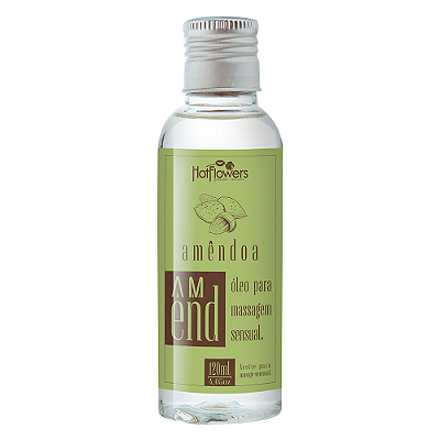 AMEND ÓLEO DE AMENDOA PARA MASSAGEM SENSUAL 120ML - HOT FLOWERS