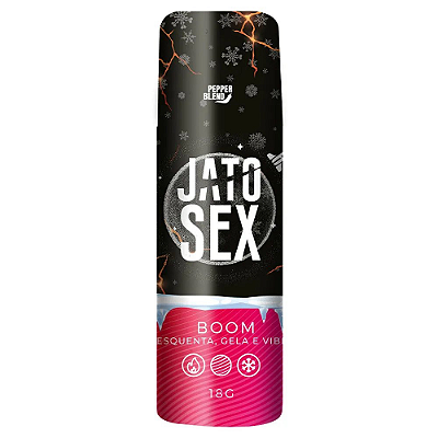 BOOM GEL JATO SEX ESQUENTA GELA E VIBRA 18ML PEPPER BLEND
