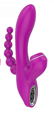 VIBRADOR ABEL PONTO G E CLITÓRIS 7 VIBRAÇÕES E 3 PULSAÇÕES