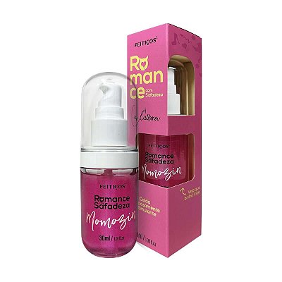 MOMOZIN - ROMANCE COM SAFADEZA CALDA EXCITANTE BEIJÁVEL  30ML FEITIÇOS