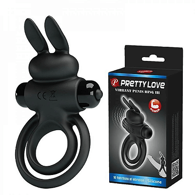 ANEL VIBRATÓRIO DUPLO - VIBRANT PENIS RING III 10 VIBRAÇÕES