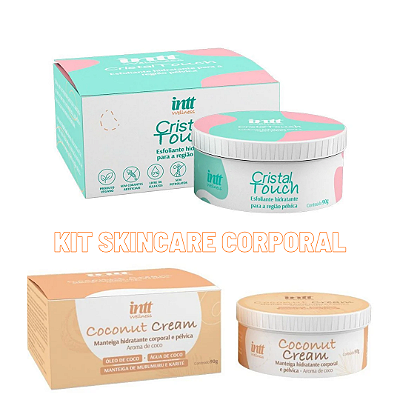 KIT SKINCARE CORPORAL -  ESFOLIANTE + MANTEIGA HIDRATANTE INTT