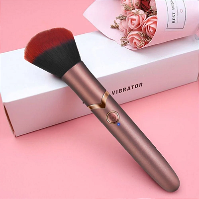 VIBRADOR PINCEL DE MAQUIAGEM 8 VIBRAÇÕES - RECARREGÁVEL