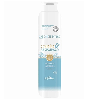 SABONETE ÍNTIMO COPAÍBA E BARBATIMÃO 200ML - HOT FLOWERS