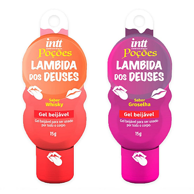 LAMBIDA DOS DEUSES GEL COMESTÍVEL HOT SABORES 15G - INTT