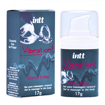VIBRATION TONS GEL PARA MASSAGEM CORPORAL - AROMA VINHO TINTO