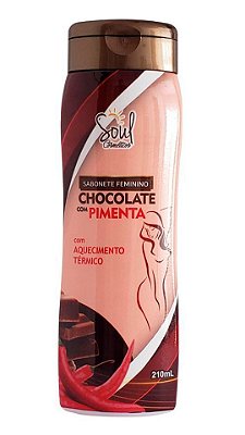 SABONETE FEMININO CHOCOLATE C/ PIMENTA 210ML - SOUL COSMÉTICOS