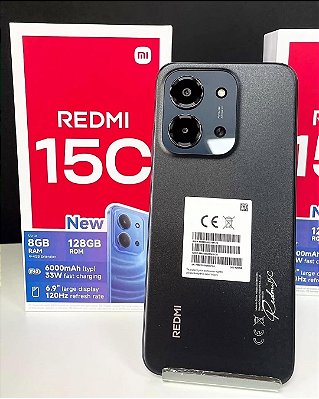 Xiaomi Redmi 15C 256GB Preto Dual SIM