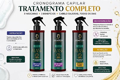 KIT CRONOGRAMA CAPILAR S.O.S 3 MINUTOS