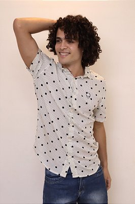 Camisa de botão masculina em viscose - WASP