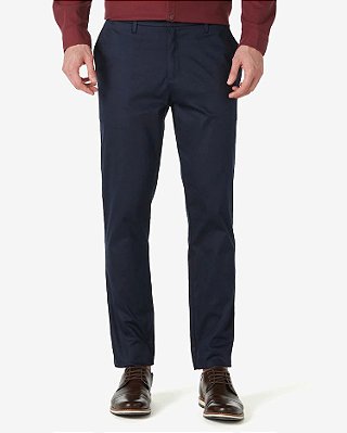 Calça Alfaiataria Masculina Slim Azul Marinho