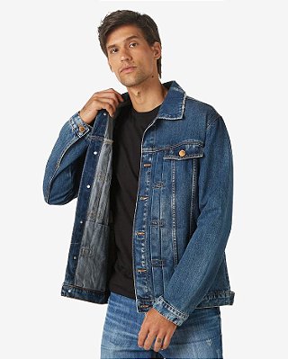 Jaqueta Jeans Masculina Denim Médio