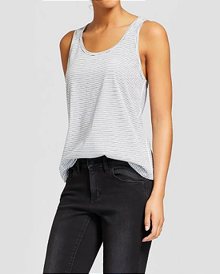 Camisola de alças da Sensory Friendly Knit Stripe