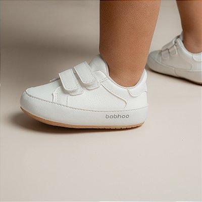 Tênis Velcro Duplo Branco