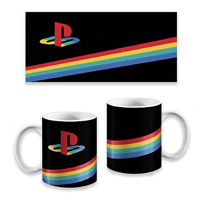 Caneca Listras Playstation