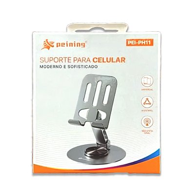 Suporte de Mesa para Celular em Alumínio PEI-PH11