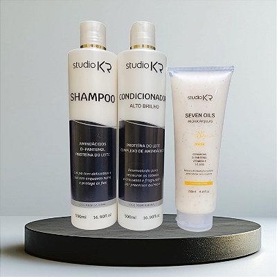 Shampoo + Condicionador + Hidratação 7 Oléos