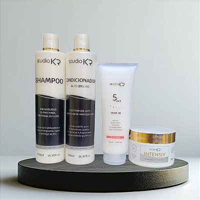 Shampoo + Condicionador + Hidratação Intensiv + Protetor térmico