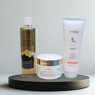 Repositor de Colágeno + Hidratação Intensiv + Protetor térmico