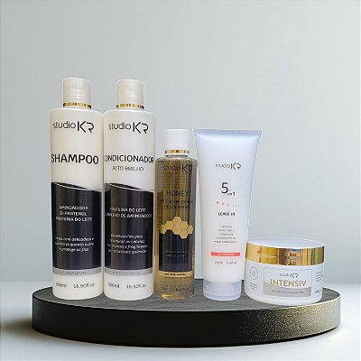Shampoo + Condicionador+ Repositor de Colageno + Hidratação Intensiv + Protetor térmico