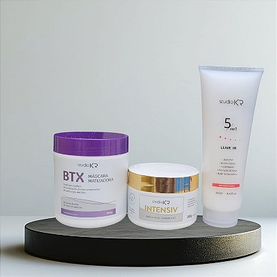 Mascara BTX Matizadora  + Hidratação Intensiv + Protetor térmico